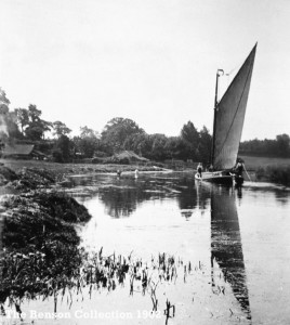 benson02_tradingwherry Trading wherry on The Norfolk Broads 1902