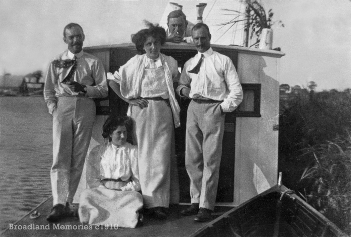 On the Norfolk Broads c1910
