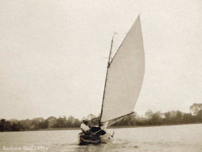 Sailing on the Norfolk Broads c1929