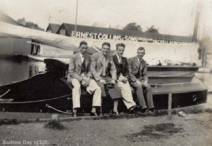 Ernest Collins boatyard Wroxham c1930