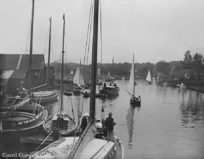 View from Wroxham Bridge c1905