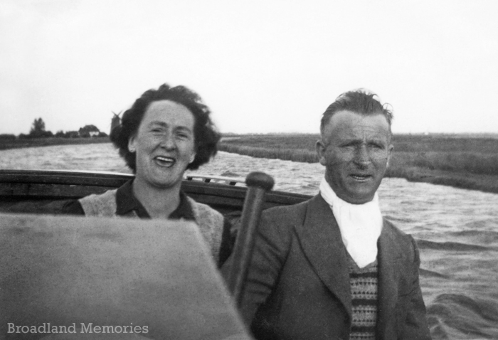 Underway on the Norfolk Broads 1950