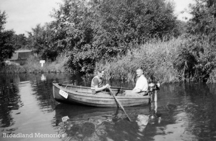 Rowing on the Norfolk Broads 1950