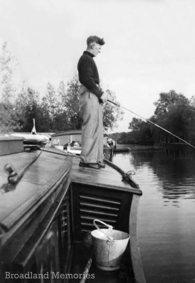 Fishing on the Norfolk Broads 1951