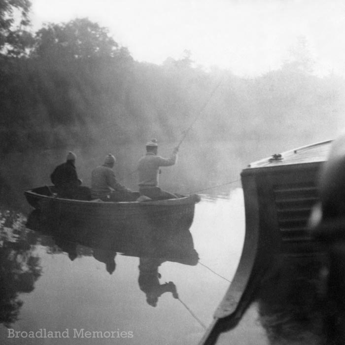 Fishing on The Norfolk Broads 1955
