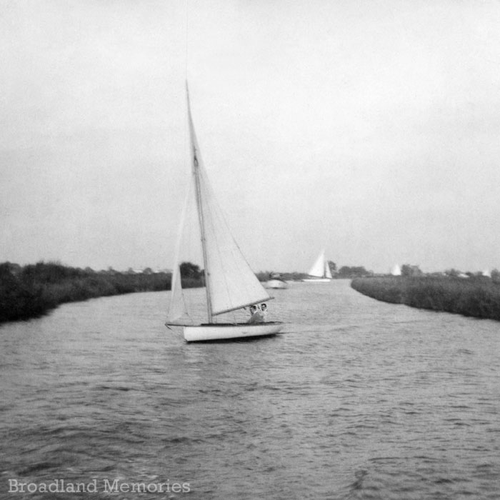 Sailing on The Norfolk Broads 1955