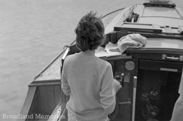 Cruising on the Norfolk Broads cruiser Skye 1960s