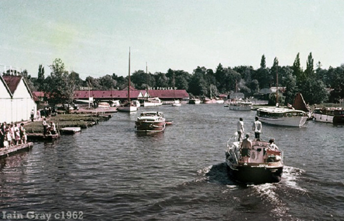 View from Wroxham Bridge c1962