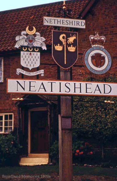Neatishead village sign 1970s