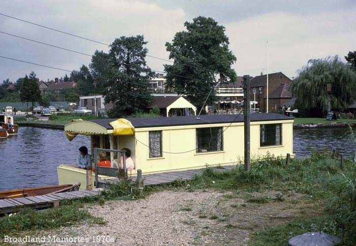 Houseboat at Wroxham 1971