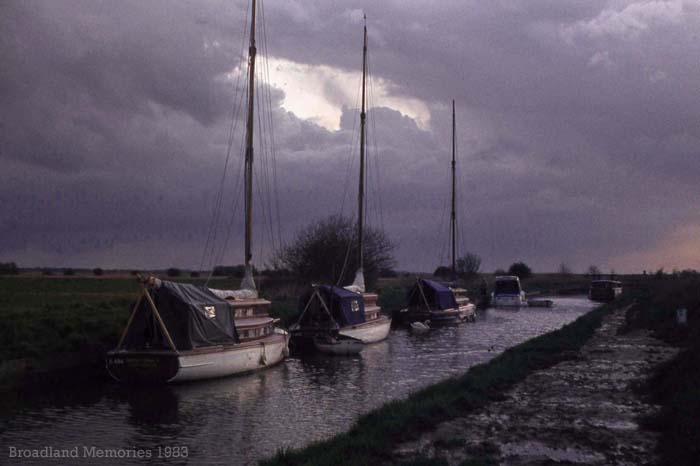 Sunset at Horsey Staithe 1983