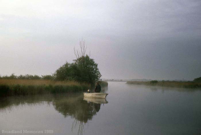 Fishing on the Norfolk Broads 1989
