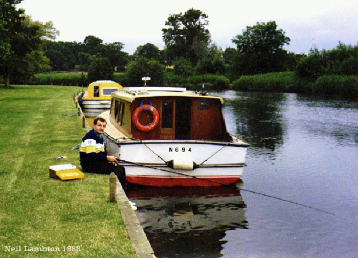 Fishing at Coltishall in 1988