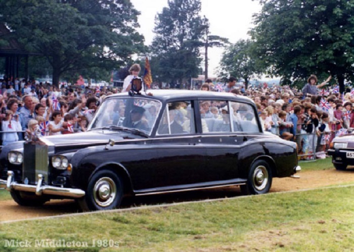 Royal visit to OUlton BRoads in 1985