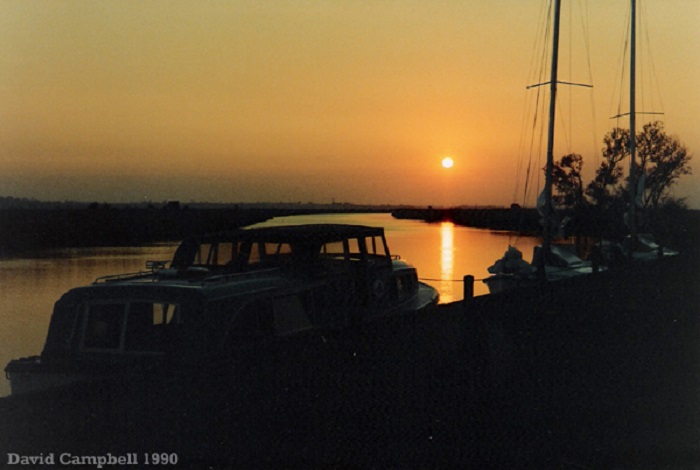 Sunset at Somerleyton 1990