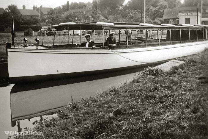 Broads Tours passenger launch at Wroxham