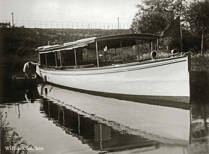 Broads Tours passenger launch at Wroxham