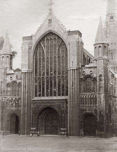 Norwich Cathedral West Front 1880s