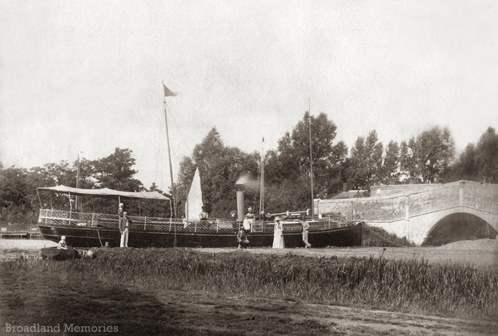 Steamship Phoenix at Wroxham Bridge 1880s