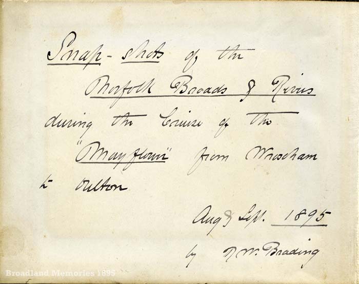 Brading 1895 album title page