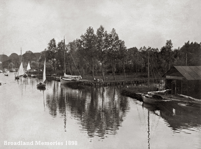 Evening light at Wroxham Bridge 1898