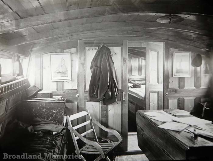 Interior of the wherry Naiade