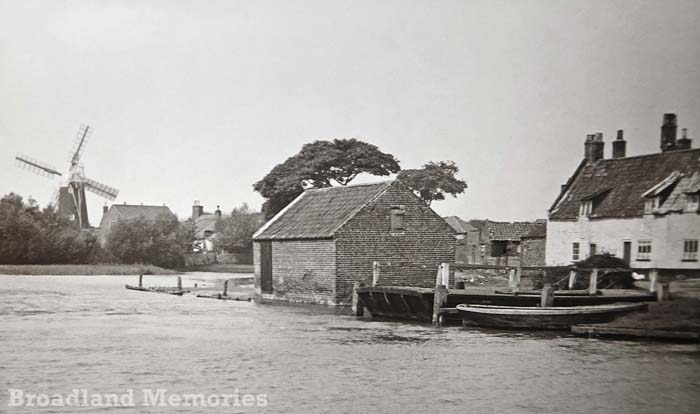 Stokesby from the River Bure c1900