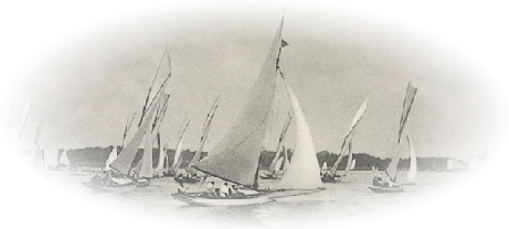 Racing on Wroxham Broad 1880s