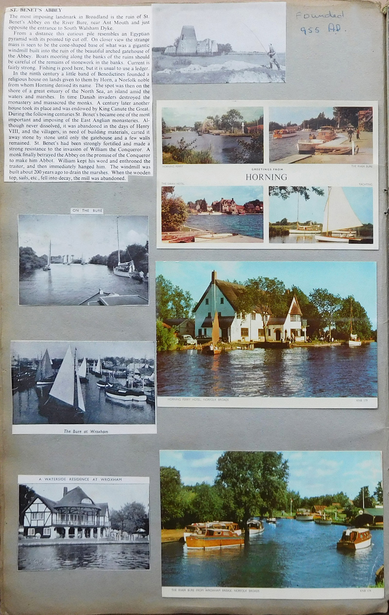 Norfolk Broads Afloat 1957 Scrapbook Page 7