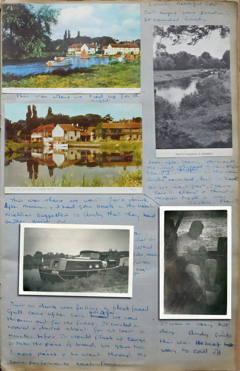 Norfolk Broads Afloat 1957 Scrapbook Page 8