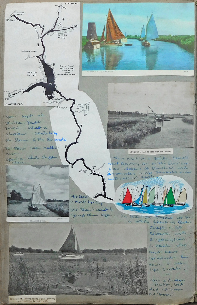 Norfolk Broads Afloat 1957 Scrapbook Page 11