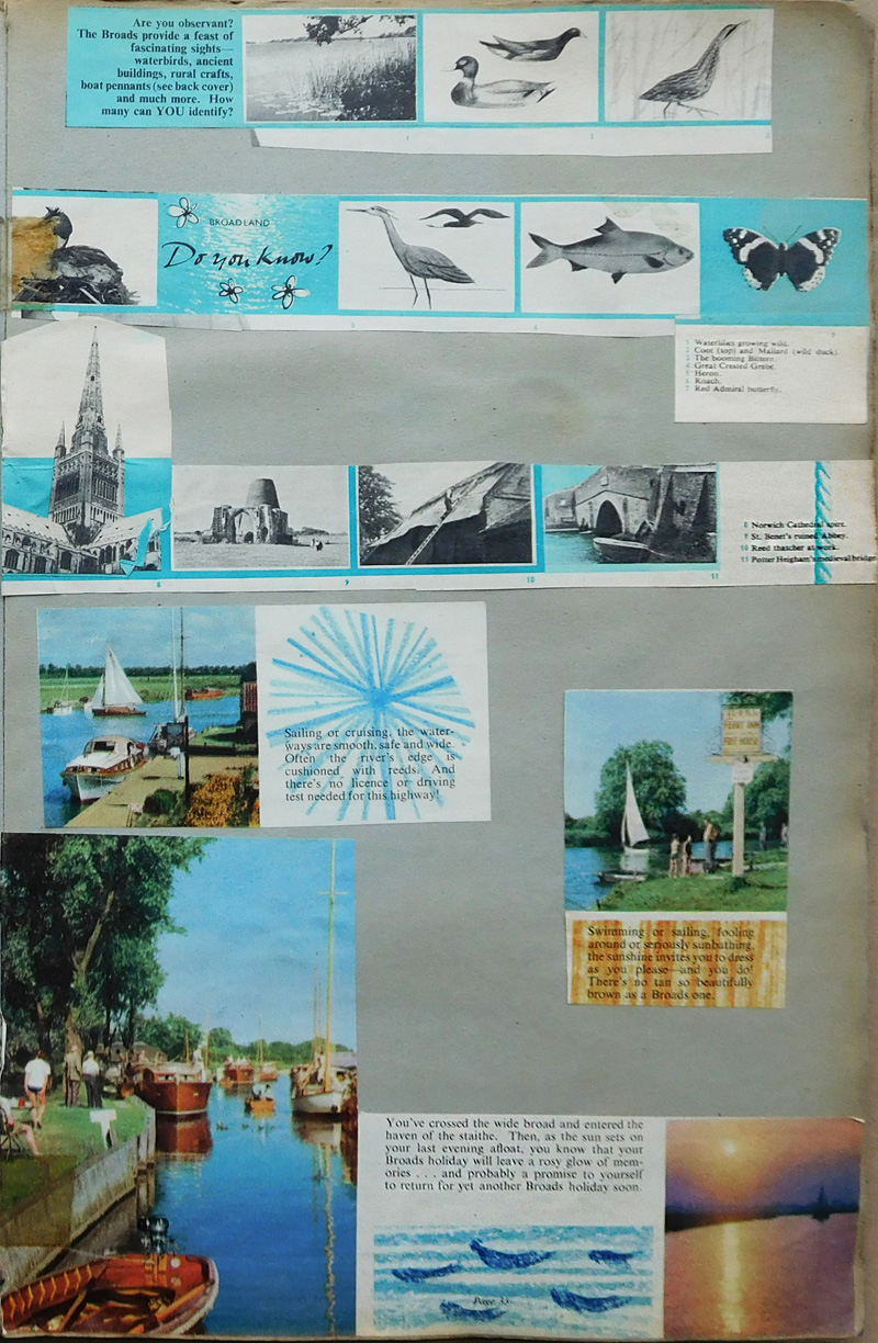 Norfolk Broads Afloat 1957 Scrapbook Page 17