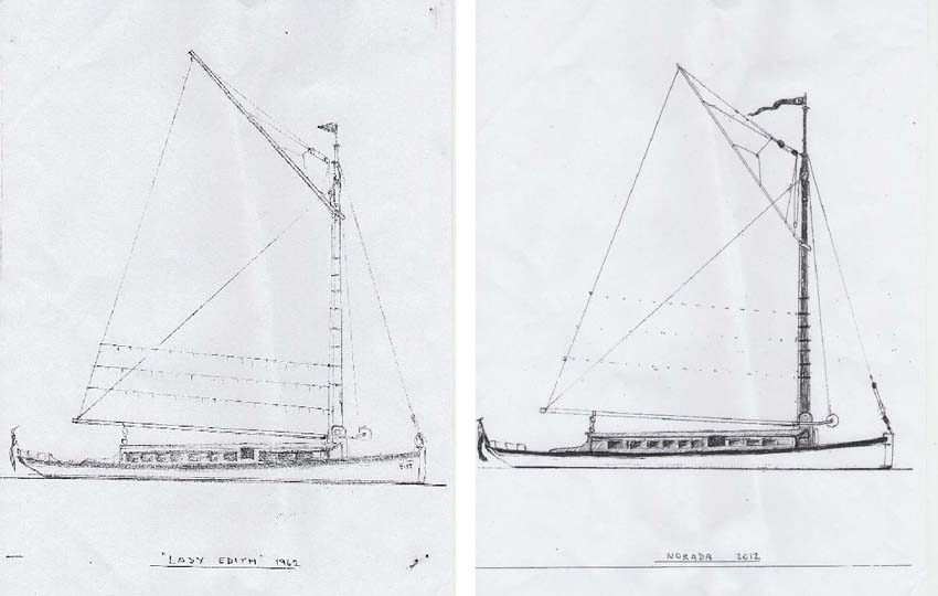 Lady Edith 1962 and Norada 2012