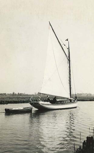 The wherry yacht Lady Edith