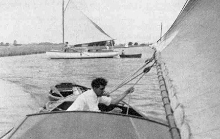 Sailing on the Norfolk Broads in 1938