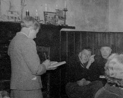 Susan Ellis at Geldeston Locks Inn 1950s