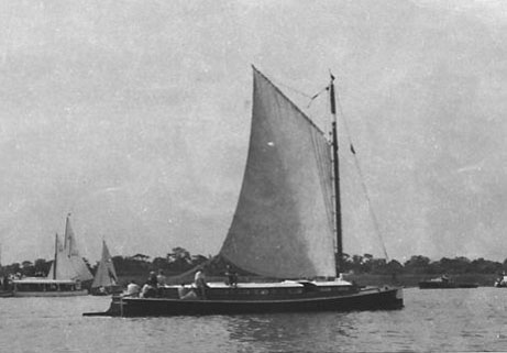 Wherry Claudian at Barton Broad 1950