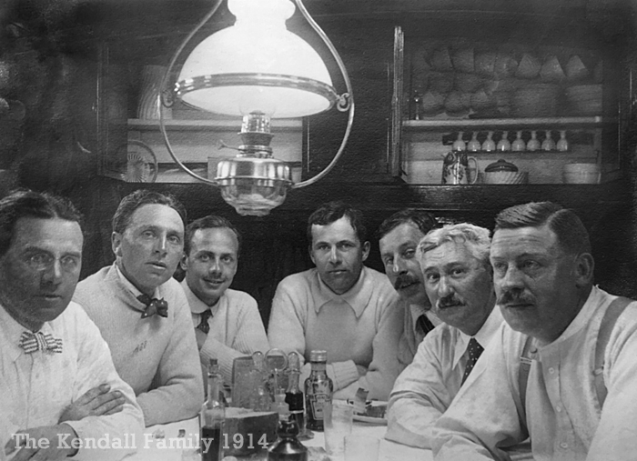 The holiday party in the saloon
