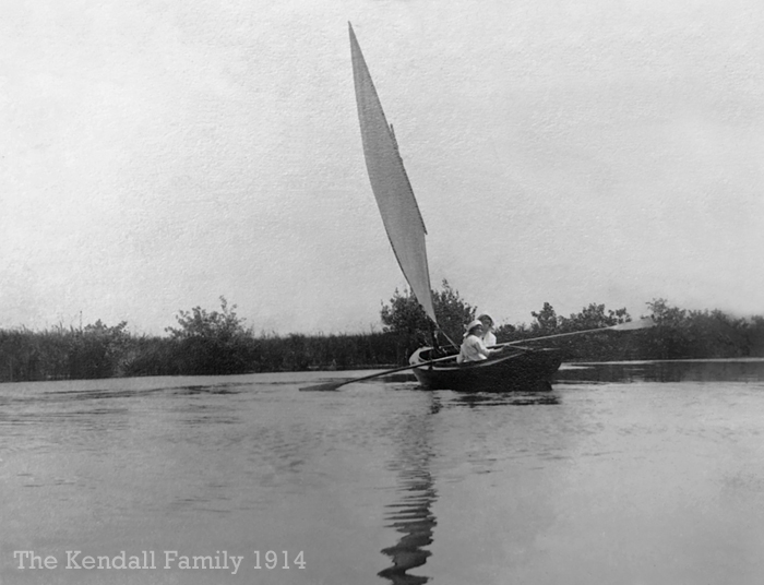 Two young maidens sailing