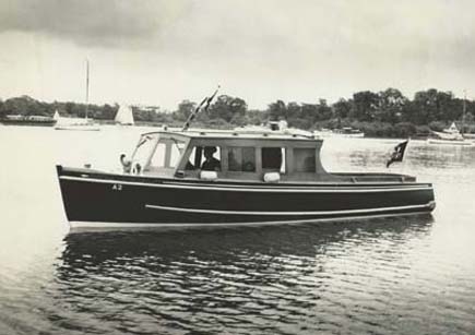 The Police launch A2, pictured on Malthouse Broad in the 1960s